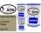 Preview: Mercedes-Benz, Colorado Beige, DB-470: 500ml Lackdose + 500ml Klarlack + 250ml Härter - Set, von ATW Autoteile West.